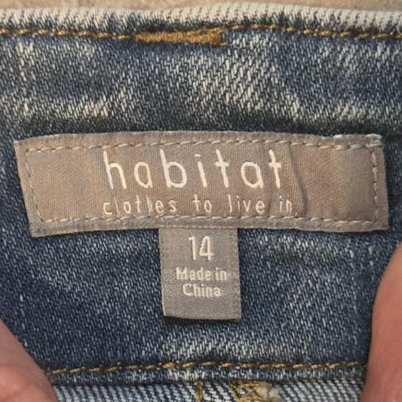 HABITAT Blue Wide Leg Jeans Sz 14 - Picture 2 of 6